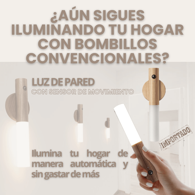 LUZ DE PARED CON SENSOR - LUMO