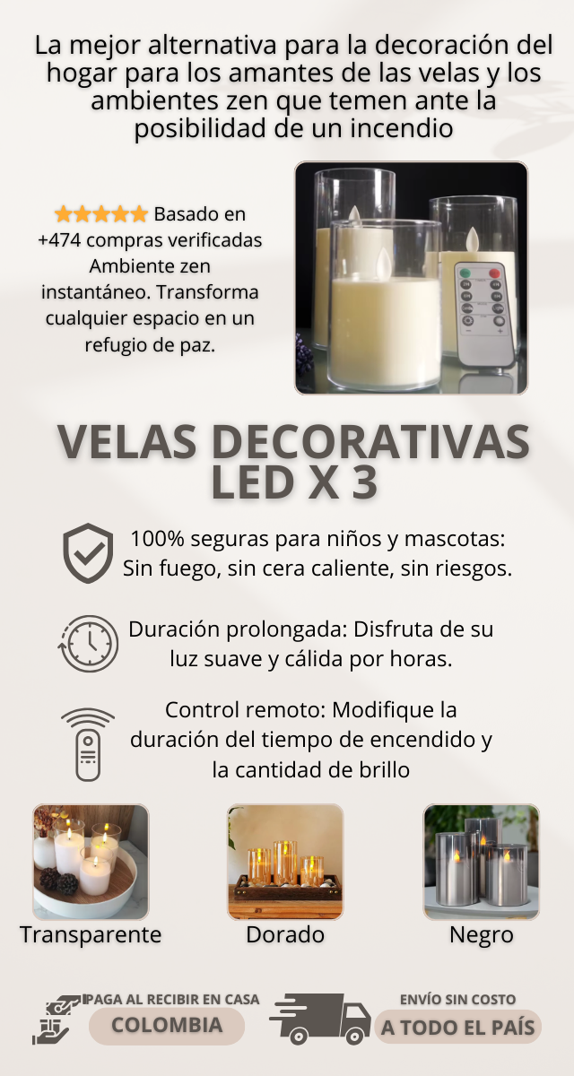 ZENGLOW - VELAS LED