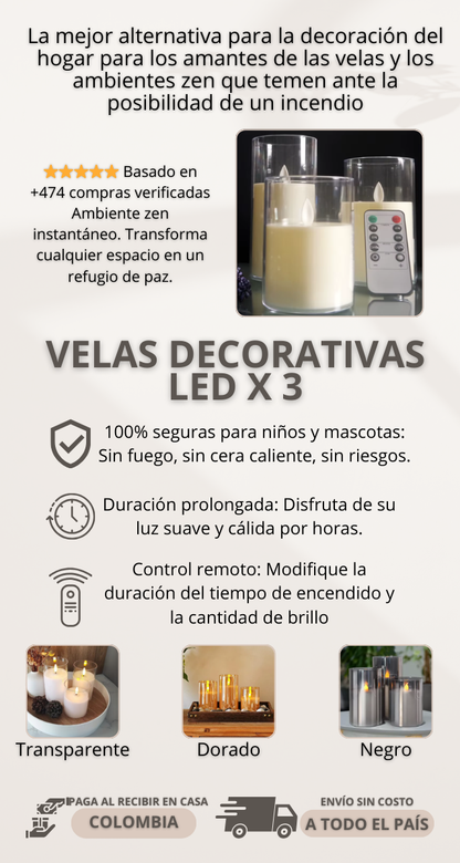 ZENGLOW - VELAS LED