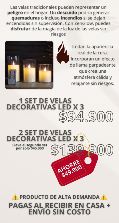ZENGLOW - VELAS LED